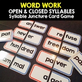 WORD WORK - Open and Closed Syllables- Syllable Juncture C