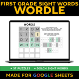 WORDLE - First Grade Dolch Sight Word Puzzles