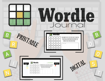 Preview of WORDLE Journal for New York Times Wordle - Digital & Printable