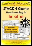 WORDS ENDING in  le al el - 3 Games to target the confusio