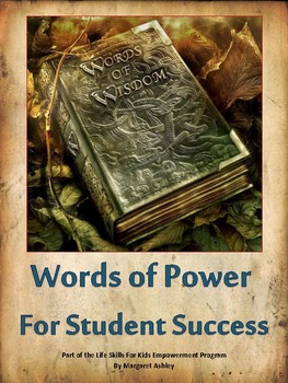 Preview of WORDS OF POWER FOR STUDENT SUCCESS