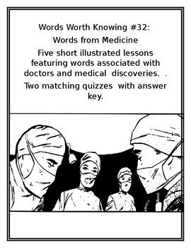 Preview of WORDS WORTH KNOWING # 32: Words from Medicine