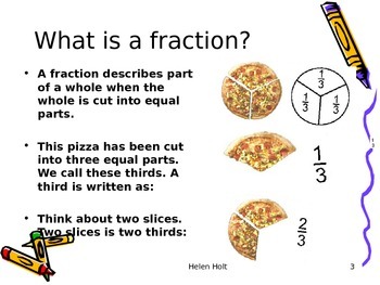 Preview of WORKING WITH FRACTIONS - A GOOD OVERVIEW ON USING AND UNDERSTANDING FRACTIONS