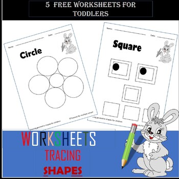 Preview of WORKSHEETS TRACING SHAPES