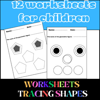 Preview of WORKSHEETS TRACING SHAPES