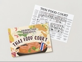 WORKSHEETS about THAI FOOD COURT - COLORING PAGE