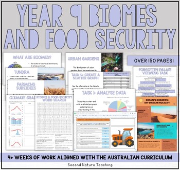 Preview of YEAR 9 GEOGRAPHY - WORLD BIOMES AND FOOD SECURITY - PRINT OR DIGITAL UNIT