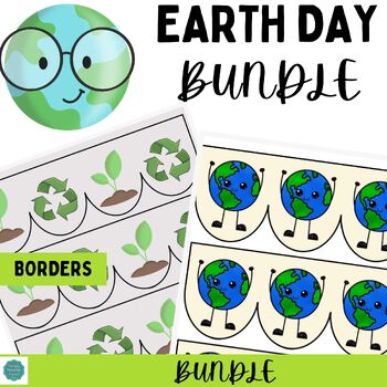 Preview of WORLD EARTH DAY BUNDLE: display borders, writing prompts & lined paper designs