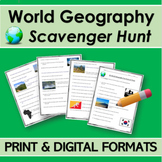 WORLD GEOGRAPHY SCAVENGER HUNT | WebQuest