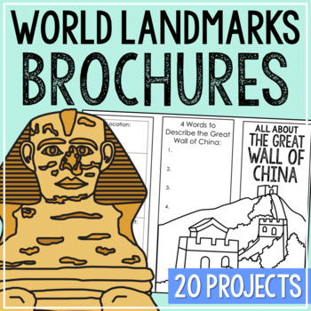 Preview of WORLD GEOGRAPHY Landmarks Research Projects | World History Report Activity