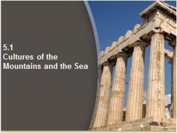 Preview of WORLD HISTORY:Ancient Greece-Cultures of the Mountains & Sea PowerPoint & Videos