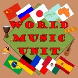 WORLD MUSIC UNIT 1: 10 COUNTRIES - DISTANCE LEARNING