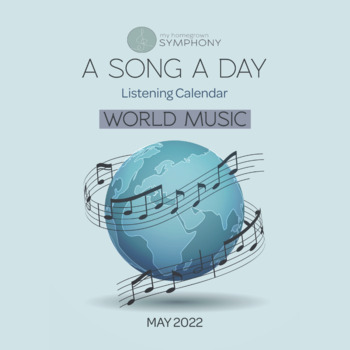 Preview of WORLD MUSIC Listening Calendar 30 Days of Song and Music Listening Activity