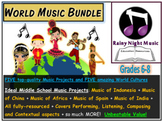 WORLD MUSIC Resources Five Pack MIDDLE SCHOOL BUNDLE