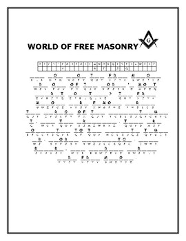 Preview of WORLD OF FREE MASONRY CRYPTOGRAM