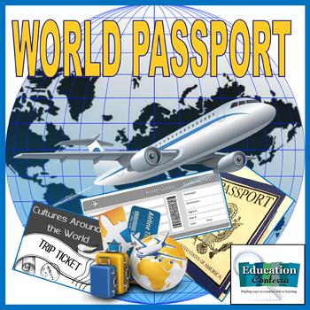 around the world passport Poster for Sale by maydaze