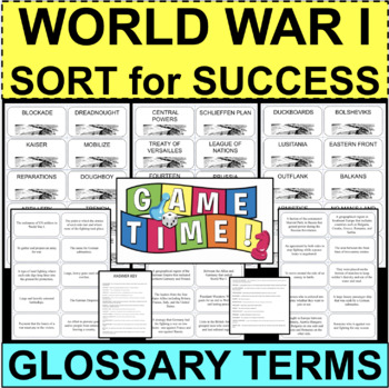 World war i terms