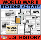 WORLD WAR II World War 2 U.S. History STATIONS (PDF & GOOG