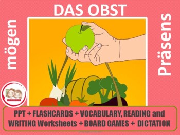 Preview of GERMAN THE FRUITS: DAS OBST. Pack to learn the fruits in German