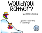 WOULD YOU RATHER? Winter Edition | Boom Cards | Language, 