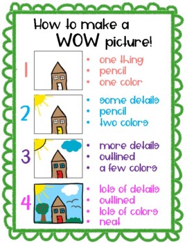Preview of WOW Pictures Printable Anchor Chart