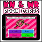 WR and KN Silent Letters Boom Cards Picture Word Match