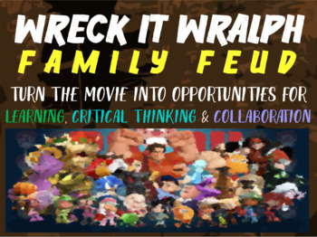 Preview of WRECK IT RALPH MOVIE FAMILY FEUD GAME: FUN, ENGAGING, INTERACTIVE CLASS ACTIVITY