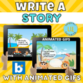WRITE A STORY 4 with animated GIFS | Boom cards