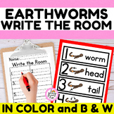 WRITE THE ROOM ACTIVITY, ALL ABOUT WORMS LITERACY CENTER, 
