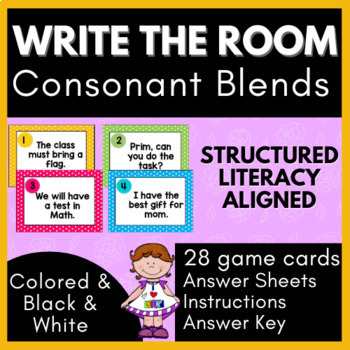 WRITE THE ROOM Consonant Blends | Classroom Phonics Game | TPT