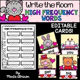 WRITE THE ROOM {EDITABLE High Frequency Words} VALENTINES