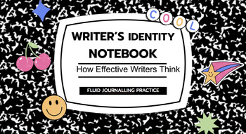 Preview of WRITER'S IDENTITY NOTEBOOK: How Effective Writer's Think