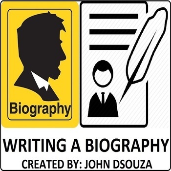Preview of WRITING A BIOGRAPHY: LESSON AND RESOURCES - 6 SESSIONS