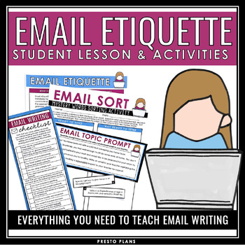 Preview of Email Etiquette - How to Write an Email Lesson, Activities, and Assignments