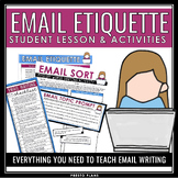 Email Etiquette - How to Write an Email Lesson, Activities