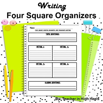 Four Square (blank) by EducPrek12