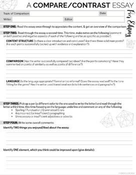 4th grade compare and contrast essay examples