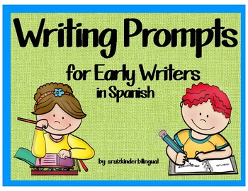 Preview of WRITING PROMPTS for EARLY WRITERS in Spanish