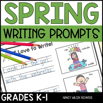 Writing Prompts for Kindergarten and First Grade BUNDLE | Writing Sentences