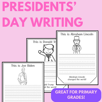 Preview of WRITING - Presidents Day - LITTLE LEARNERS