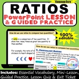 WRITE RATIOS & EQUIVALENT RATIOS PowerPoint Lesson & Pract