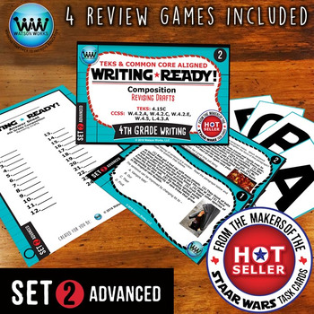 Preview of WRITING READY 4th Grade Task Cards - Revising Drafts ~ ADVANCED SET 2