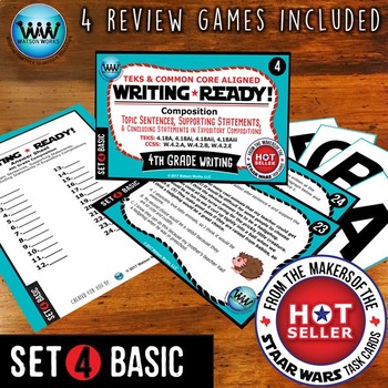 Preview of WRITING READY 4th Grade: Topic, Supporting & Concluding Statements ~ BASIC SET 4