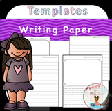 WRITING TEMPLATE PAPER (with and without picture box)