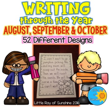 Writing Paper August September October by Little Ray of Sunshine