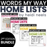 Words My Way Home Lists and Data Bundle
