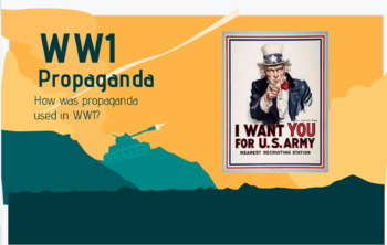 Preview of WW1 Propaganda Lesson Plan