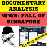 WW2 History Fall of Singapore documentary printable + digi