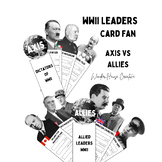 WW2 Leaders Card Fan - Axis vs Allies