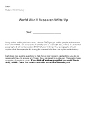 WW2 Research Assignment: POC, Spies, LGBTQ, Women Soldiers